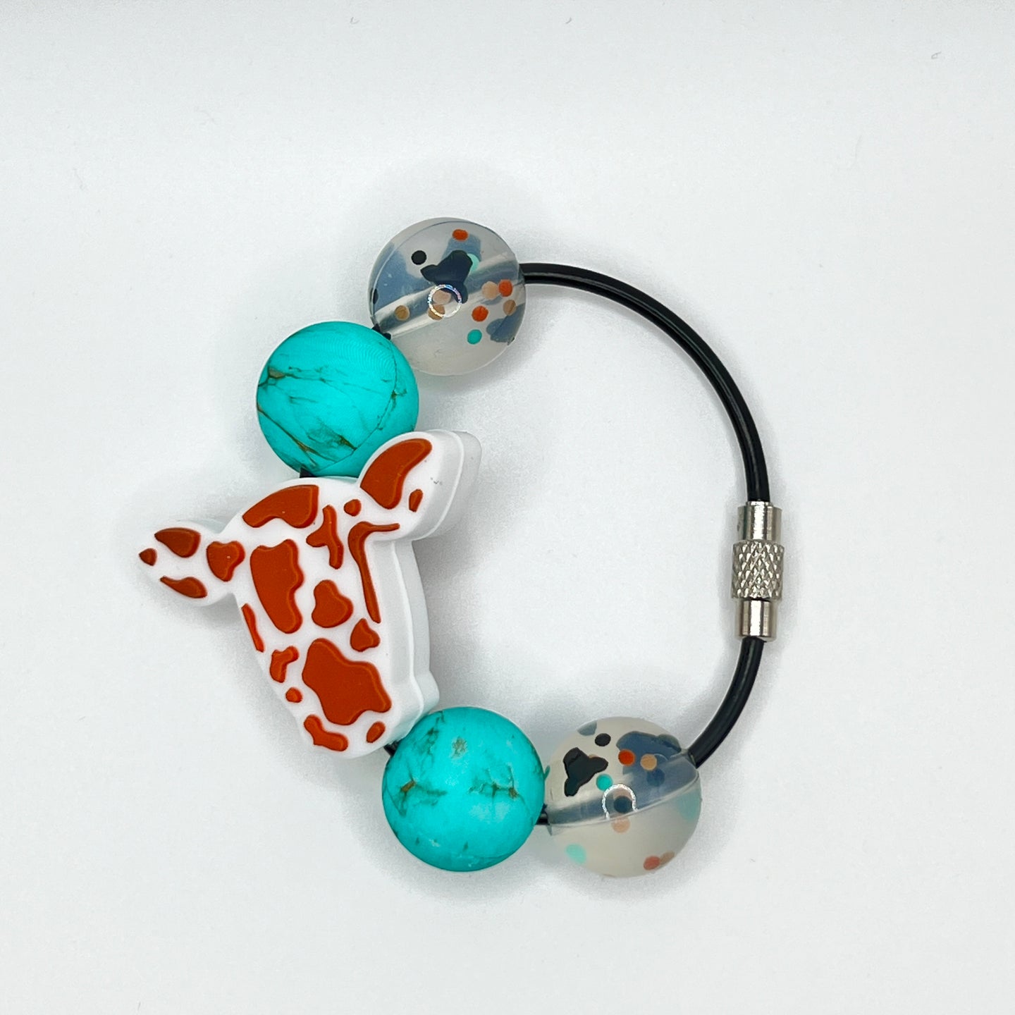 Western Cow Cup Charm